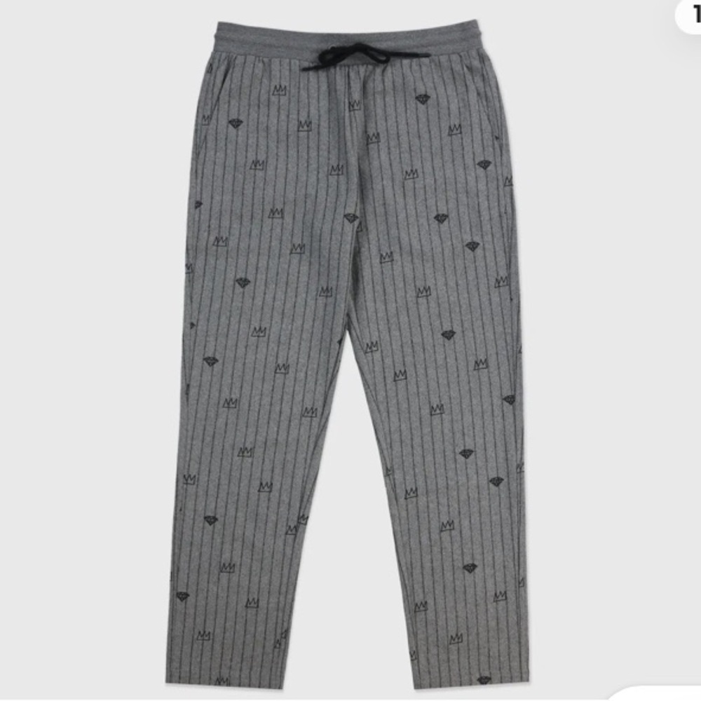 Jean-Michel Basquiat X Diamond Supply Co Men's Wool Blend Trouser Pants Grey L